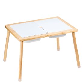 VEVOR Sensory Table for Toddlers, Kids Activity Table with 3 Foldable Storage Bins & Double-Sided Board, Indoor/Outdoor Play Sand and Water Table